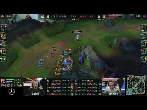 EG Impact somersault on stage vs G2 | Worlds 2022