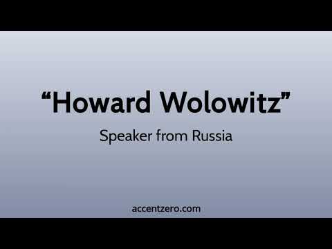 Pronounce "Howard Wolowitz" - Russian accent vs. native U.S.