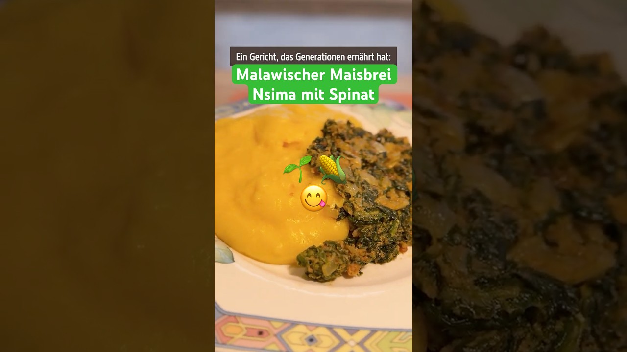 MAISBREI mit SPINAT ! 😋🌽 REZEPT aus Communities in MALAWI 📍