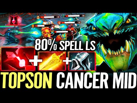 🔥 TOPSON Viper NEW CANCER MID 100.000 DMG — Bloodstone + Radiance 80% Spell Lifesteal Dota 2 Pro