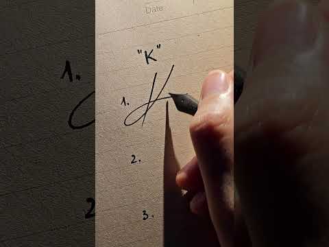 3 simple signature styles with the letter K