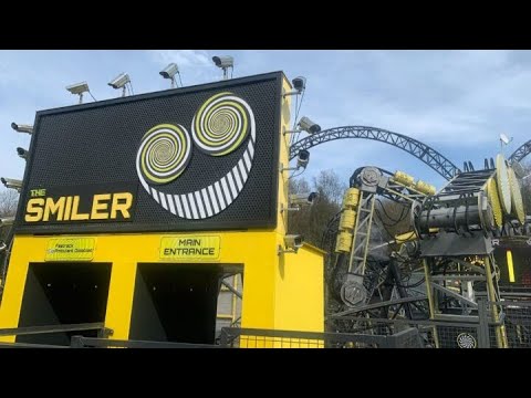 Scary Alton Towers 2023 4k, The Smiler , Wickerman and Oblivion.
