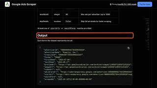 Google Ads Scraper — Apify Actor Walkthrough