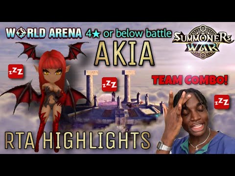 Akia Team Combo in World Arena - Summoners War