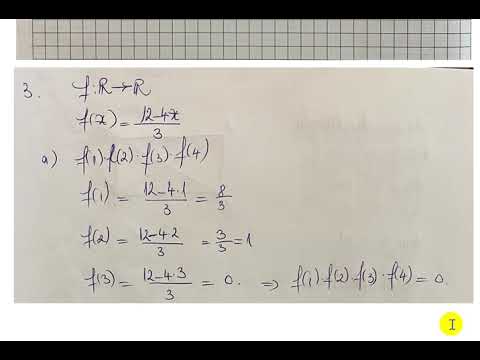 Se considera functia f:R, f(x)=12-4x supra 3. Calculeaza f(1)*f(2)*f(3)*f(4) Daca A si B sunt puncte