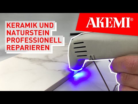 Schäden und Kratzer an Keramik und Naturstein professionell reparieren: AKELUX Repair System