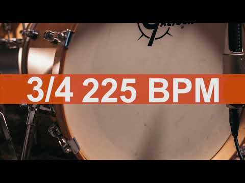 🔴 225 BPM 3/4 Kick Drum Metronome