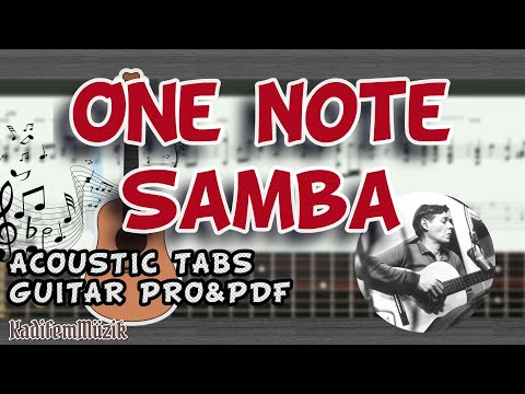 Antonio Carlos Jobim-One Note Samba Easy Acoustic Guitar Tutorial Tabs