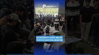 RICUH, MAHASISWA UINSA DUDUKI GEDUNG REKTORAT, TUNTUT REKTOR MUNDUR