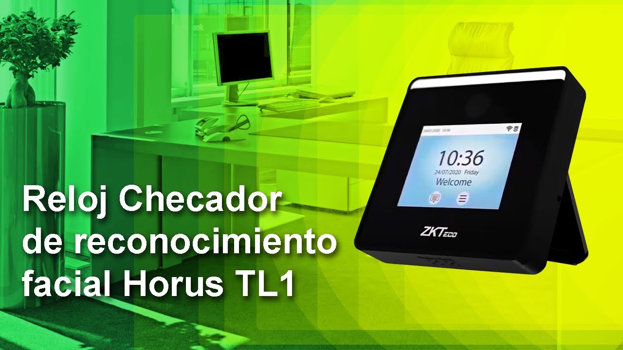 Reloj Checador de reconocimiento facial ZKTeco Horus TL1