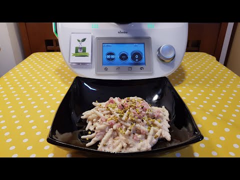 Pasta con crema di mortadella e pistacchi per bimby TM6 TM5 TM31