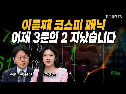 코스피 ‘패닉셀링’ 극대화...한국 증시 지금이 바닥일까｜목대균 KCGI자산운용 대표｜#삼성전자 #SK하이닉스