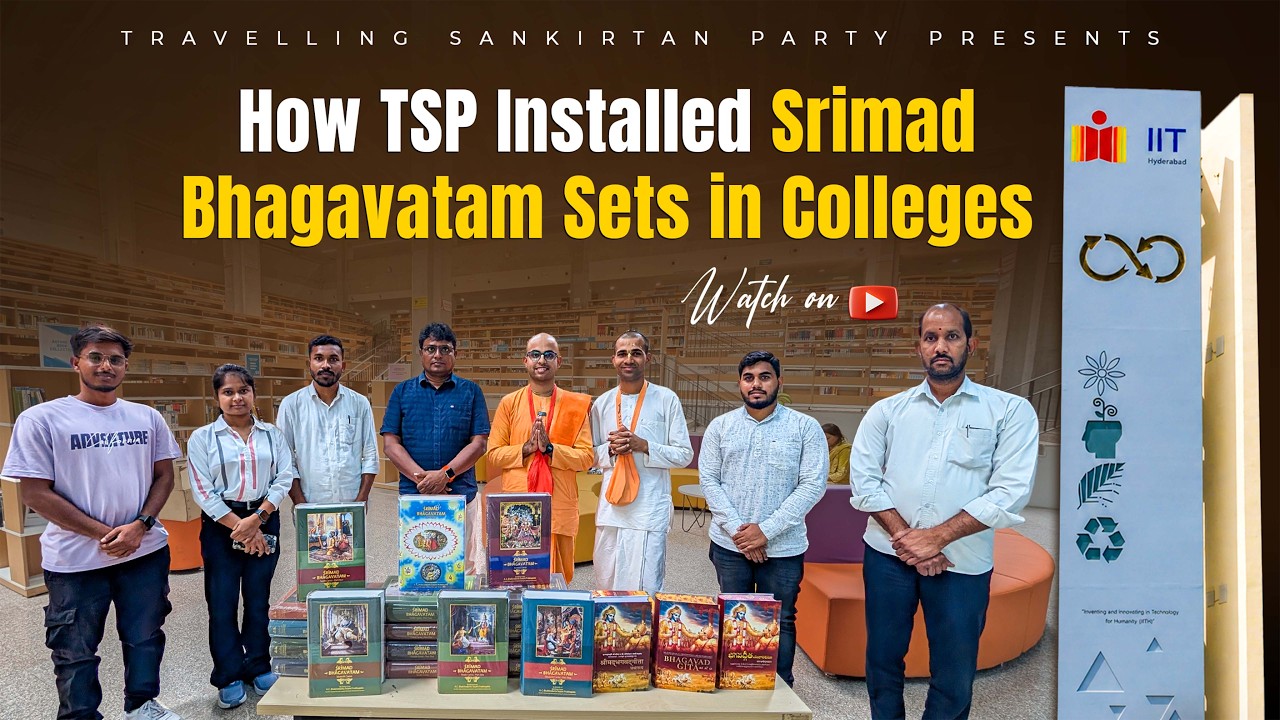 How TSP Installed Srimad Bhagavatam Sets in Colleges!