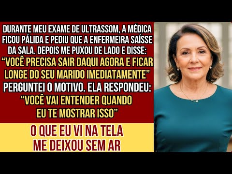 No exame de ultrassom, a médica ficou pálida e disse: "Você precisa fugir do seu marido AGORA”…