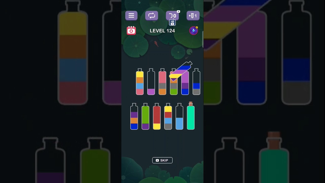 Water sort puzzle level 124 #games #puzzlegame #gameplay #puzzle #gaming #level #yourgamer1995