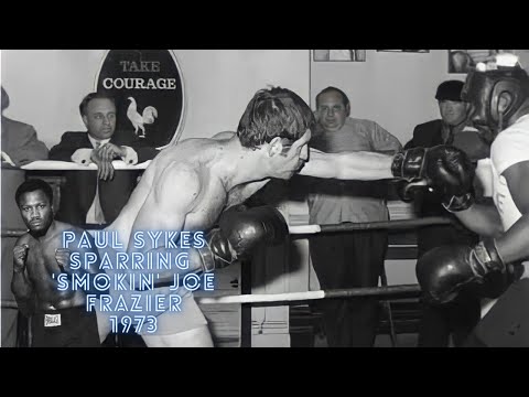 Paul Sykes Sparring Smokin Joe Frazier in the run to the Bugner Fight