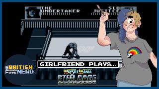 Girlfriend plays WWF Wrestlemania Steel Cage Challenge - BVGN