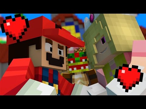 Minecraft - SUPER MARIO RUN - MARIO KISSES PRINCESS PEACH! (Minecraft Roleplay)