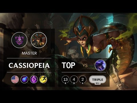 Cassiopeia Top vs Ryze - NA Master Patch 9.19