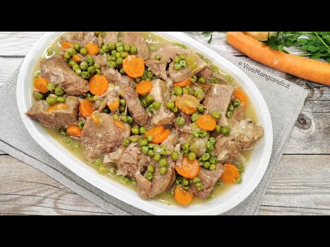 Spezzatino di vitello con piselli