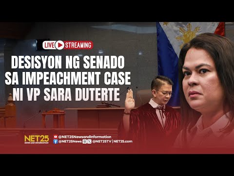 Deliberasyon ng Senado sa impeachment trial ni VP Sara Duterte