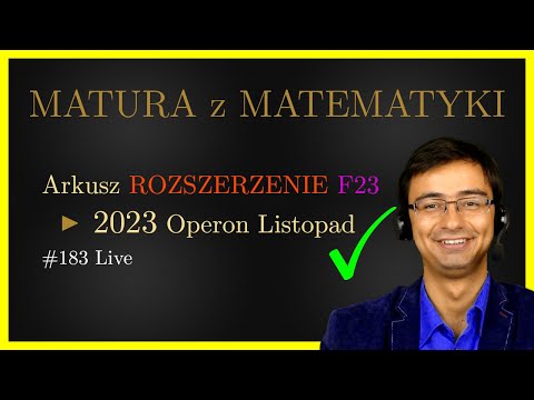 Matura Operon 2023 Listopad Poziom rozszerzony - Rozwiązanie całego arkusza maturalnego [live]