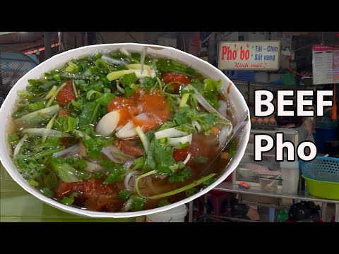 Phở Đường Tẩu - Train Pho - Sopa de macarrão com carne vietnamita - Tran Phu, Hanói, Vietnã