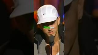 Eminem accepts award from Britney Spears and Christina Aguilera 😳