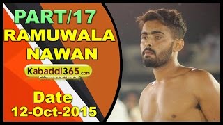 (13) Ramuwala (Moga) Kabaddi Tournament 12 Oct 2015
