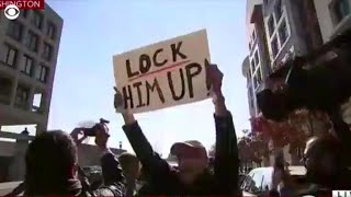 Hecklers yell "Lock him up!" as Michael Flynn leaves courthouse after making guilty plea