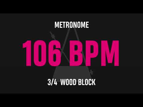 106 BPM 3/4 - Best Metronome (Sound : Wood block)