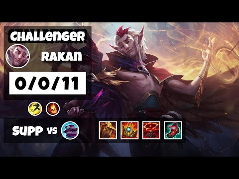 Rakan vs Braum KOREAN Challenger SUPPORT (0/0/11) - v11.18