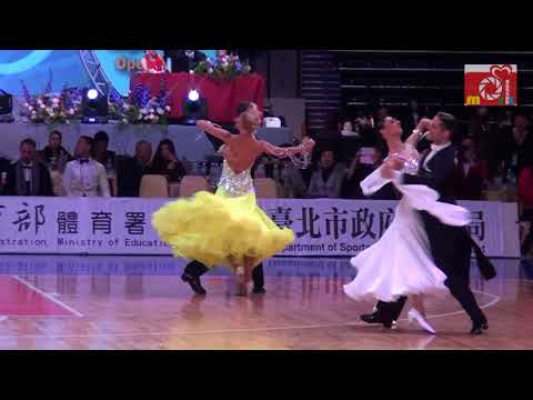 2018 Asian Dance Tour Taipei Open|Open Pro Ballroom. Final - Waltz_Arunas Bizokas - Katusha Demidova
