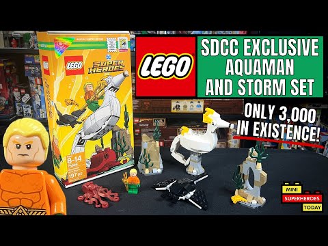 RARE LEGO SDCC Aquaman and Storm Set Review (Only 1,500 EVER MADE!)