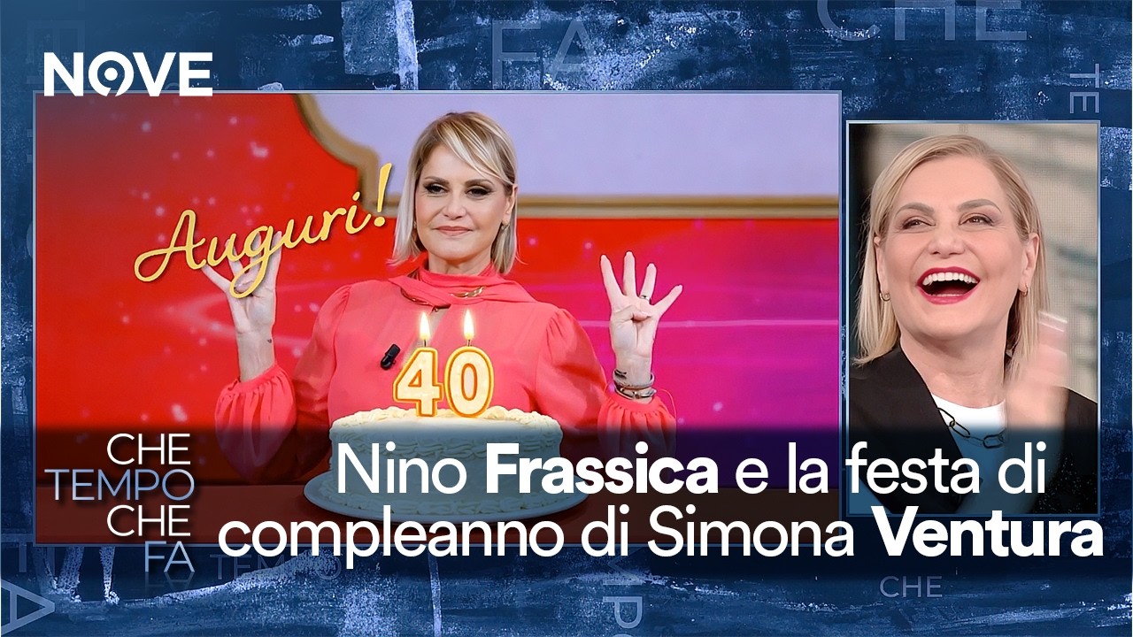 Nino Frassica e la festa di compleanno di Simona Ventura | Che tempo che fa