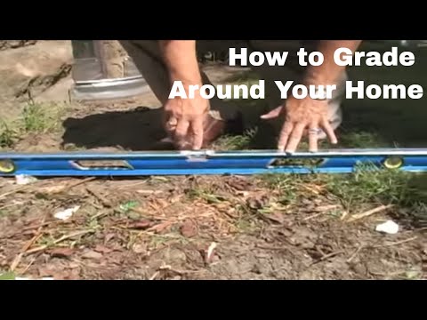 Part of a video titled How to Properly Grade Around Your Home - YouTube