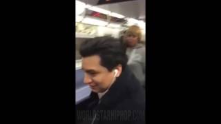 Ratchet Girls Start Fight on Subway With THE WRONG GUY