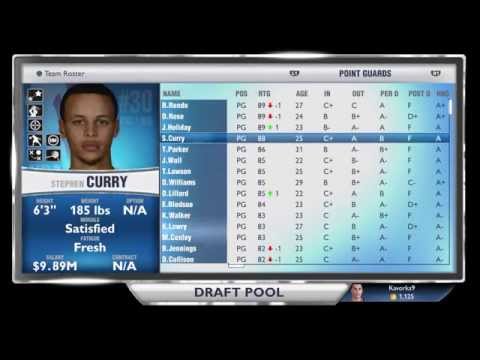 NBA2K14 Next Gen PS4 MyGM #1 - Creation and Fantasy Draft