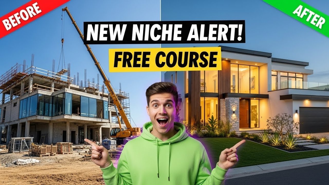 How to Create VIRAL Construction Timelapse Videos with AI (100% FREE TOOLS)