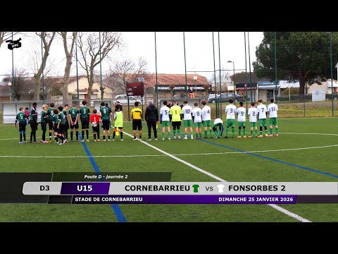 U15: CORNEBARRIEU vs FONSORBES 2. 25/01/2026.