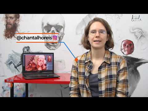 Online Course: Traditional and digital illustration: from paper to finished work by Chantal Horeis.