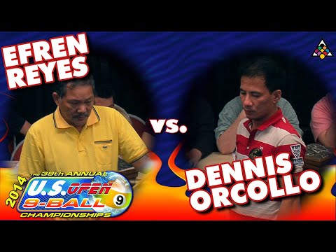 9-Ball - EFREN REYES vs DENNIS ORCOLLO - 2014 US Open 9-Ball Championship
