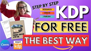COMPLETE Amazon KDP for Beginners FREE Canva: Step by Step Tutorial (2024)
