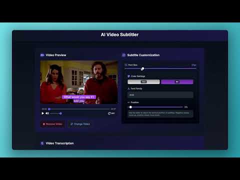AI Video Subtitler video preview
