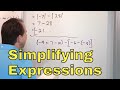 01 - Simplifying Algebraic Expressions that Involve Sums and Differences, Part 1