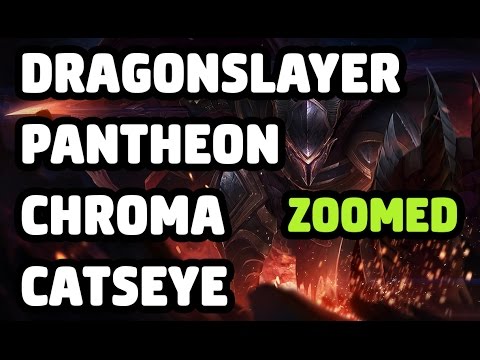 DRAGONSLAYER PANTHEON CHROMA CATSEYE SKIN ZOOMED SPOTLIGHT - LEAGUE OF LEGENDS
