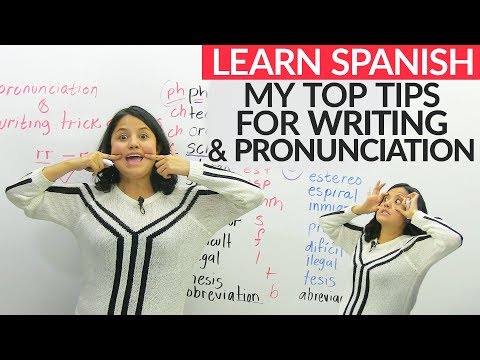 Spanish Writing & Pronunciation: Top tricks and tips Video