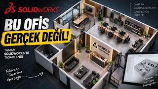 SolidWorks ile Sıfırdan Ofis Tasarladık | 3D Ofis Tasarımı