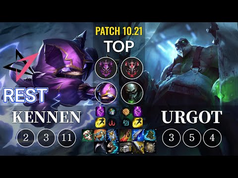 JT Rest Kennen vs Urgot Top - KR Patch 10.21