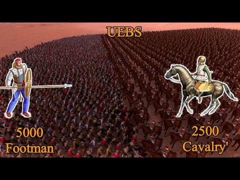 5000 Footman's vs 2500 Cavalry's  | Ultimate Epic Battle Simulator |
